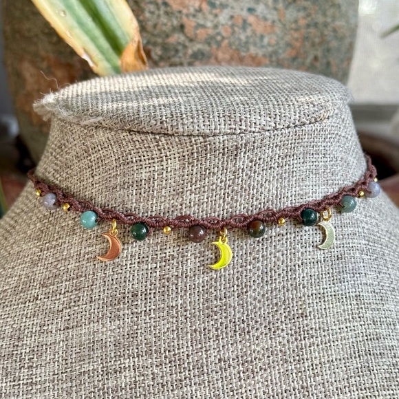 Hand Crafted Jewelry - Boho Micro Macrame Choker